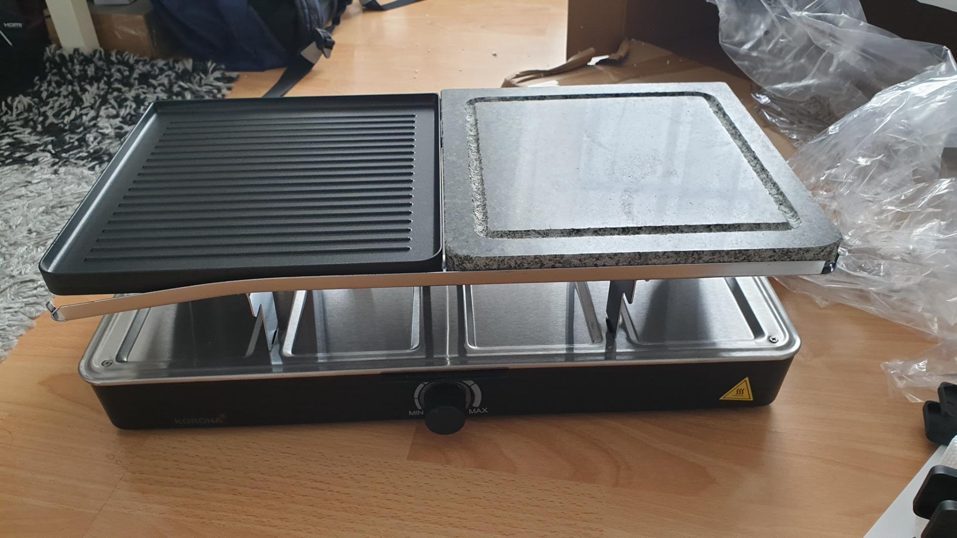 Korona 45051 raclette grill 8 persone pietra