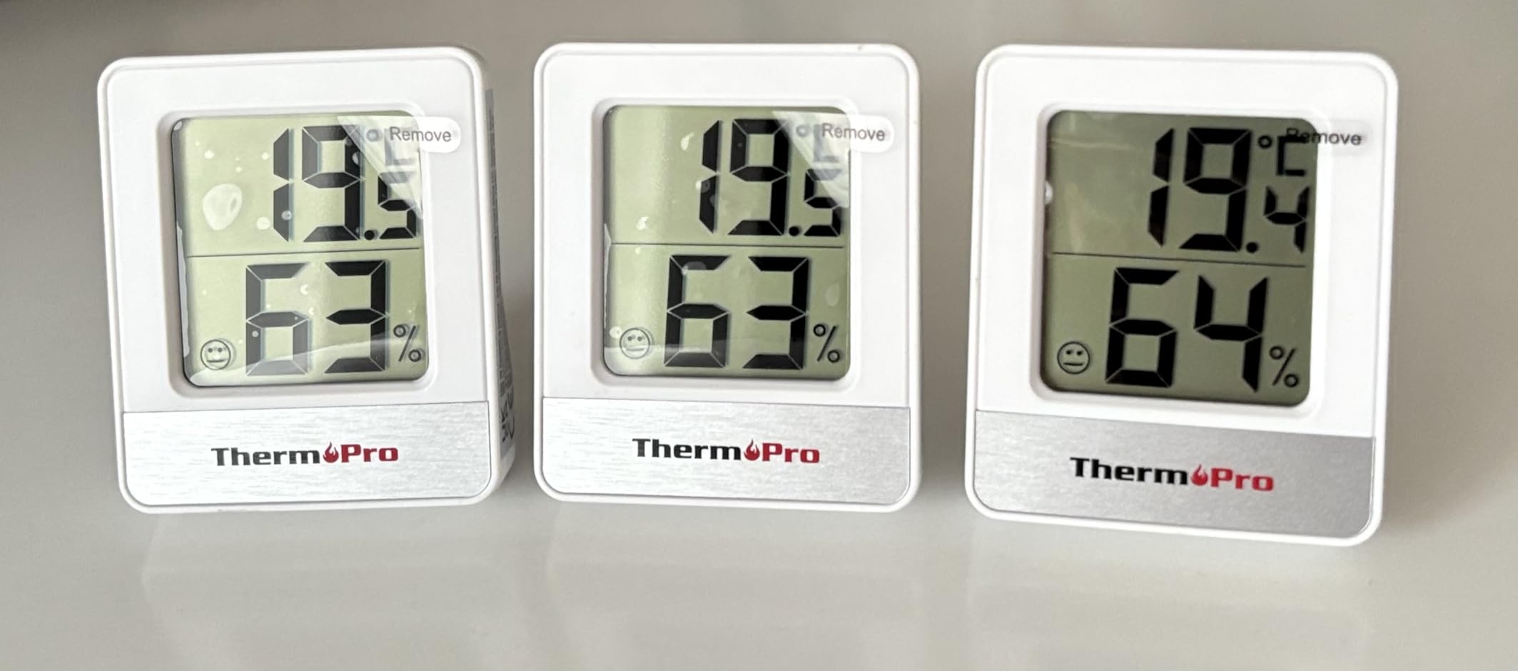 TempPro TP49 termoigrometro digitale 3 pezzi bianco