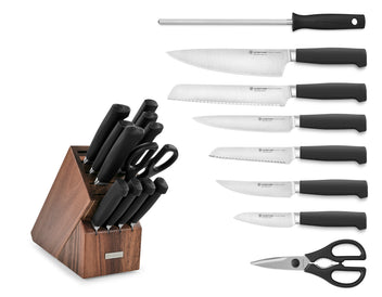 Wusthof Partner ceppo 12 pezzi noce cucina