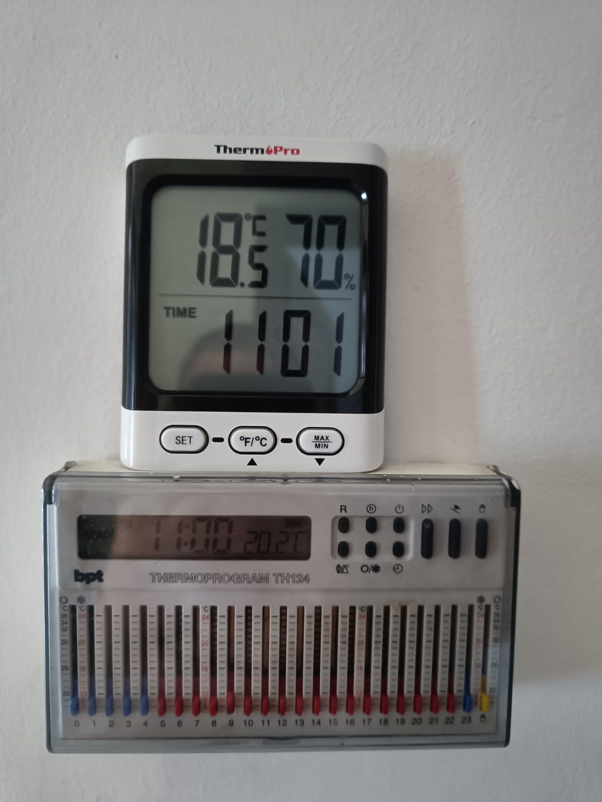 ThermoPro TP152 Termoigrometro Interno Orologio