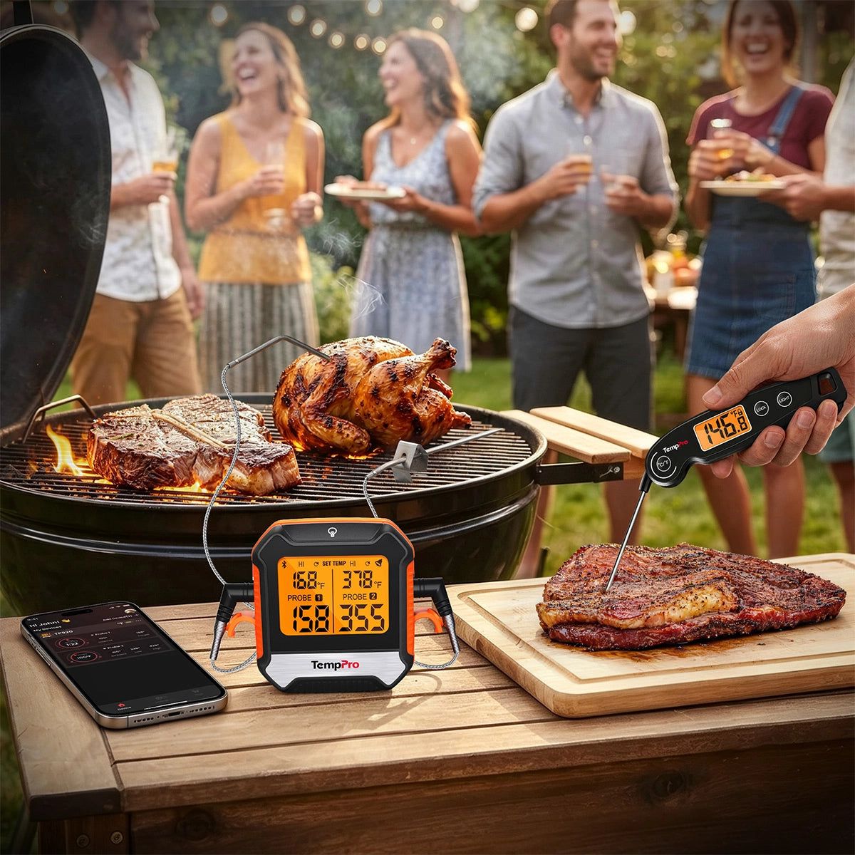 TempPro TP904 TP605 termometro carne bluetooth kit
