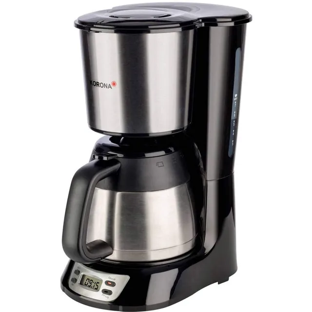 Korona 10332 macchina caffè combi 0,9 L 7 tazze nero acciaio
