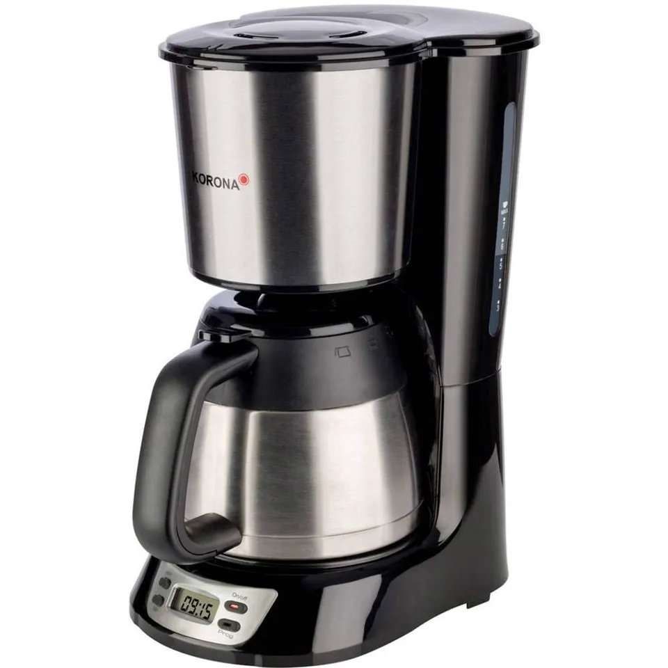 Korona 10332 macchina caffè combi 0,9 L 7 tazze nero acciaio
