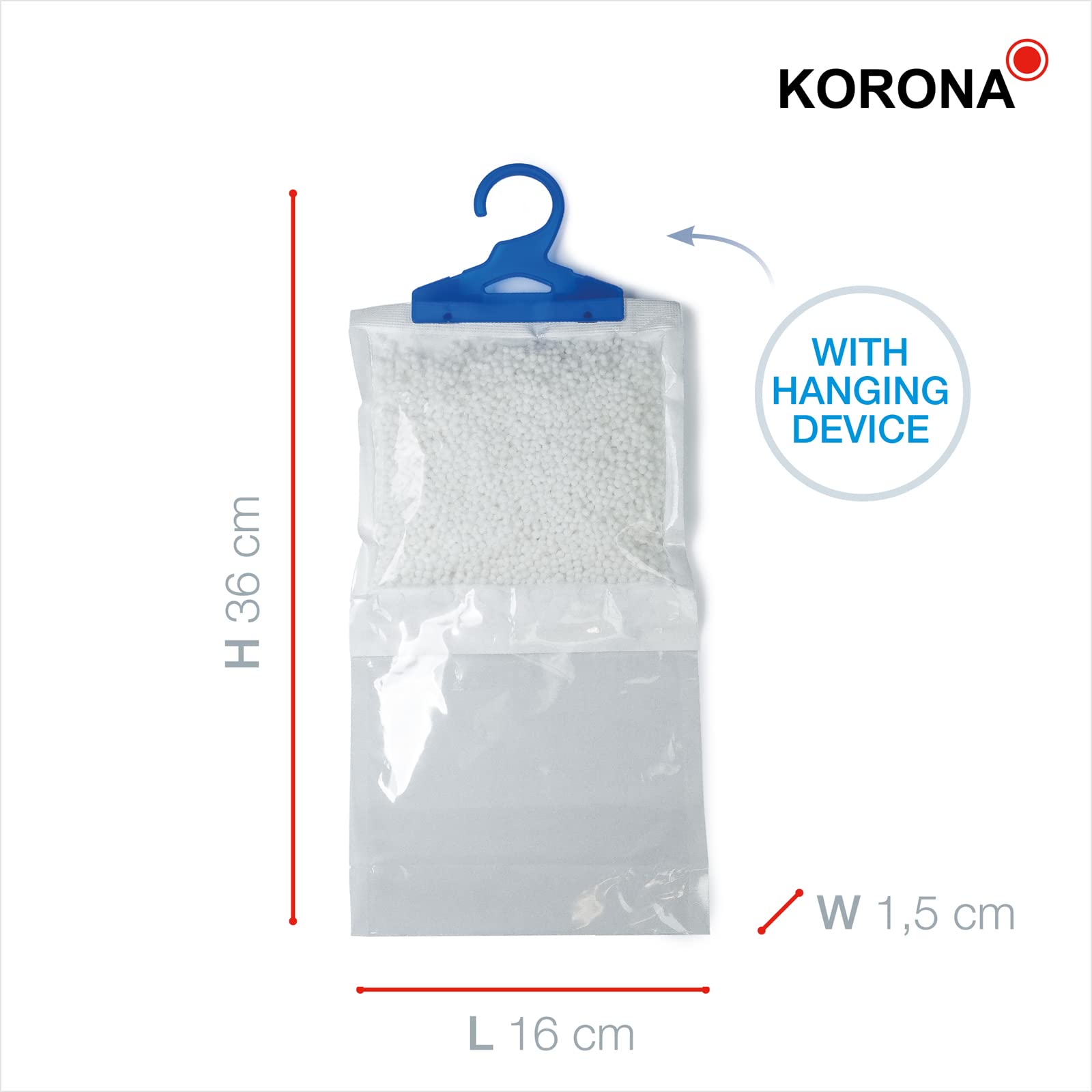 Korona 82152 sacchetti deumidificatori armadio 9 pezzi