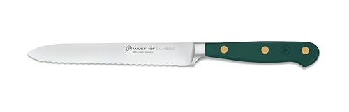 Wüsthof Classic coltello salame 14 cm verde seghettato