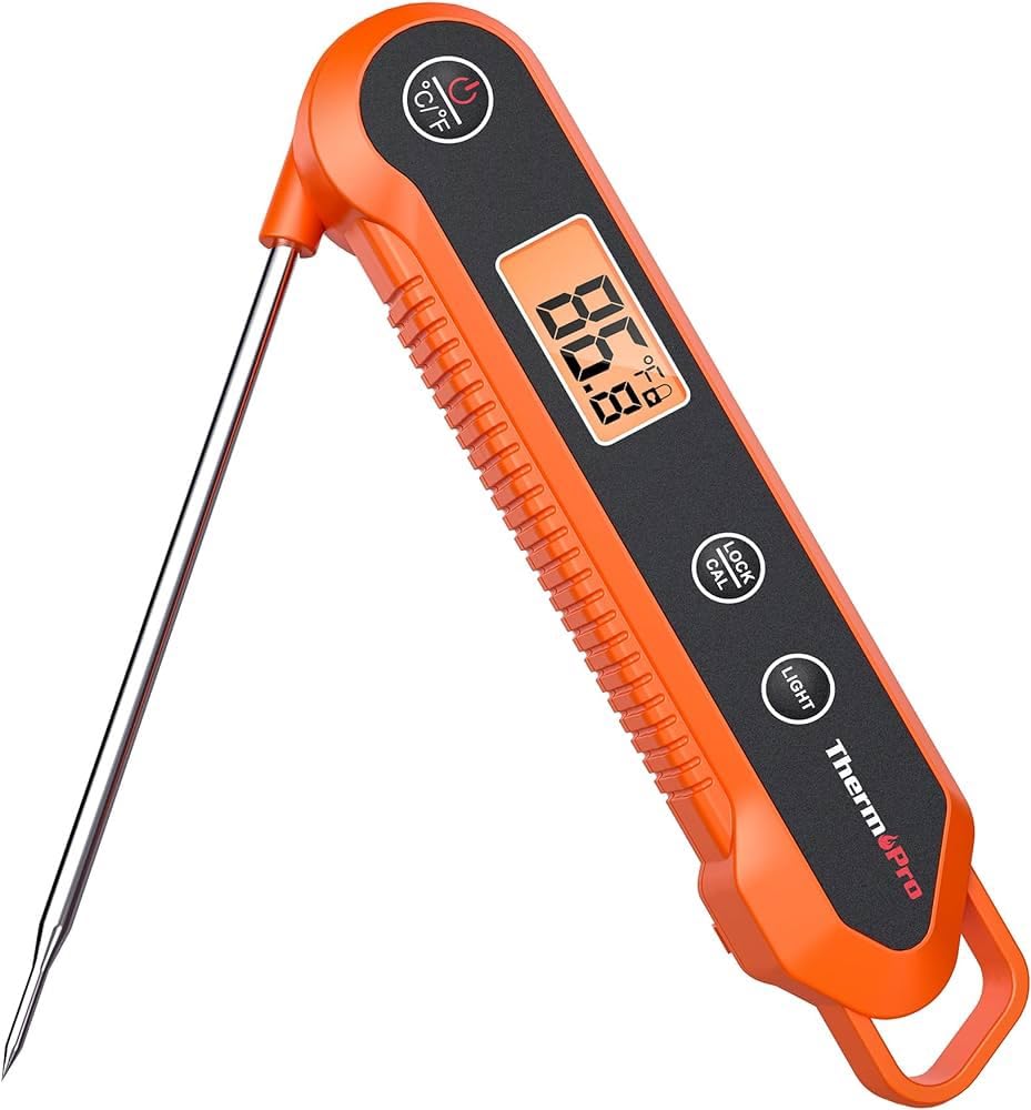 ThermoPro TP03H termometro carne arancione pieghevole