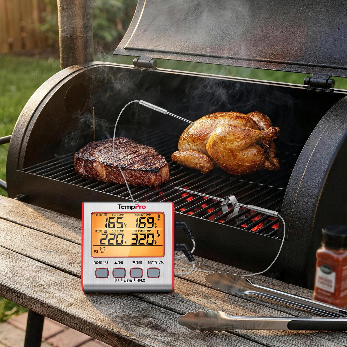 TempPro TP17W termometro carne forno doppia sonda con timer