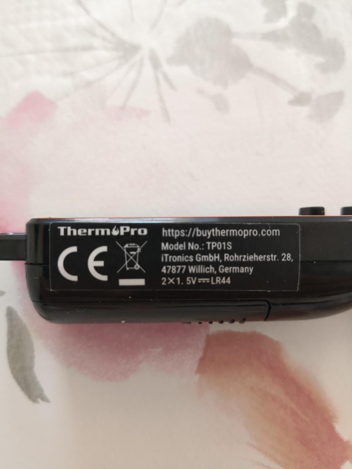 TempPro TP01 Termometro Carne Digitale Bianco Sonda Lunga