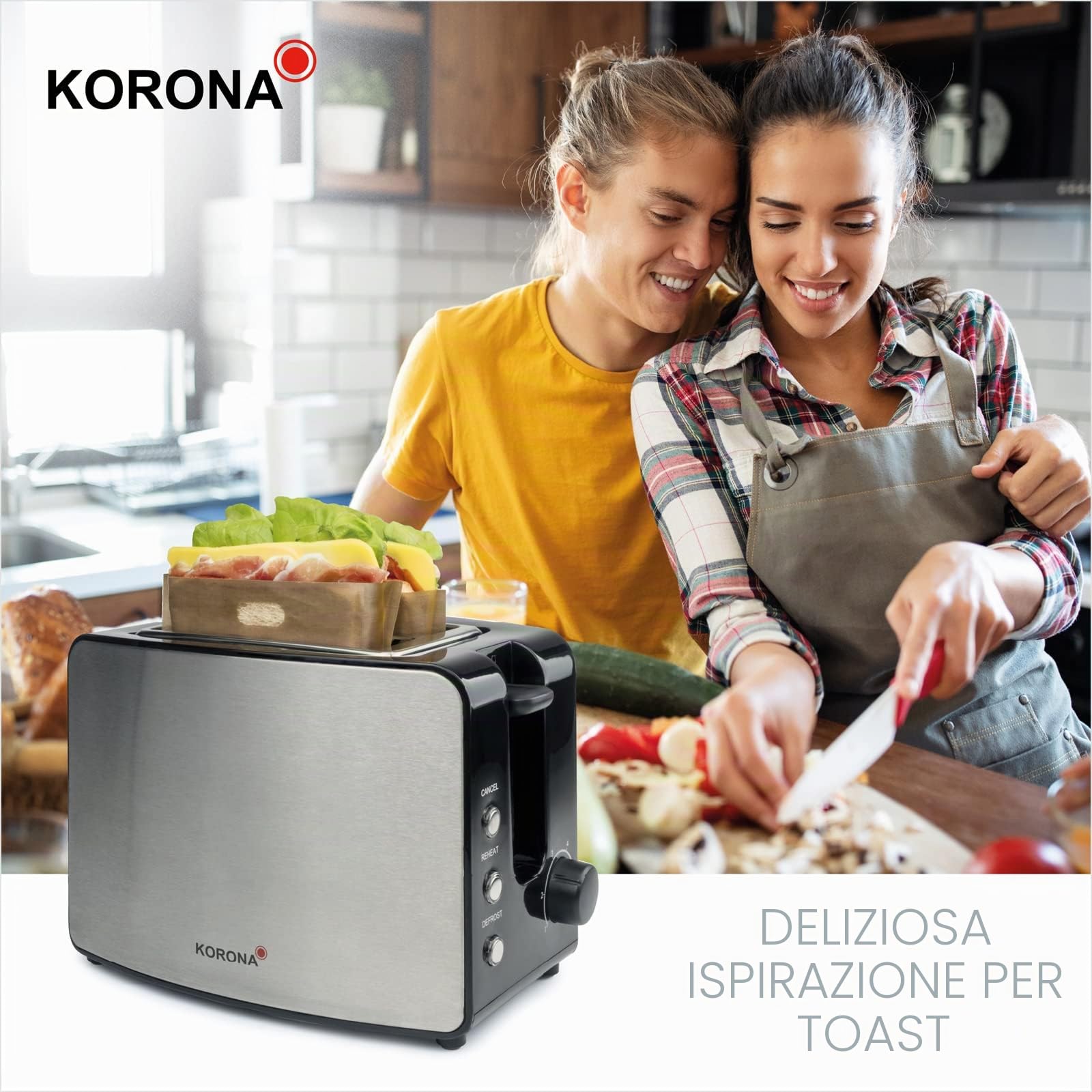 Korona 21250 Tostapane doppia fessura XXL 850W