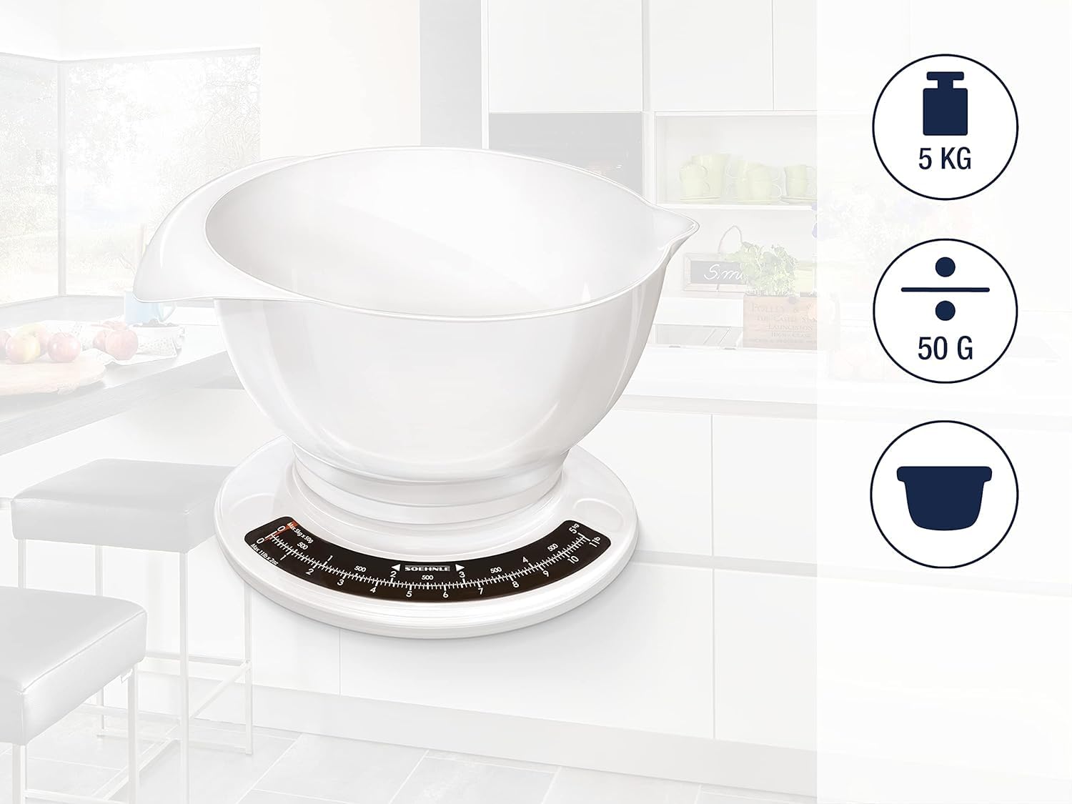 Soehnle Culina Pro Bilancia Cucina Analogica 5kg Tara