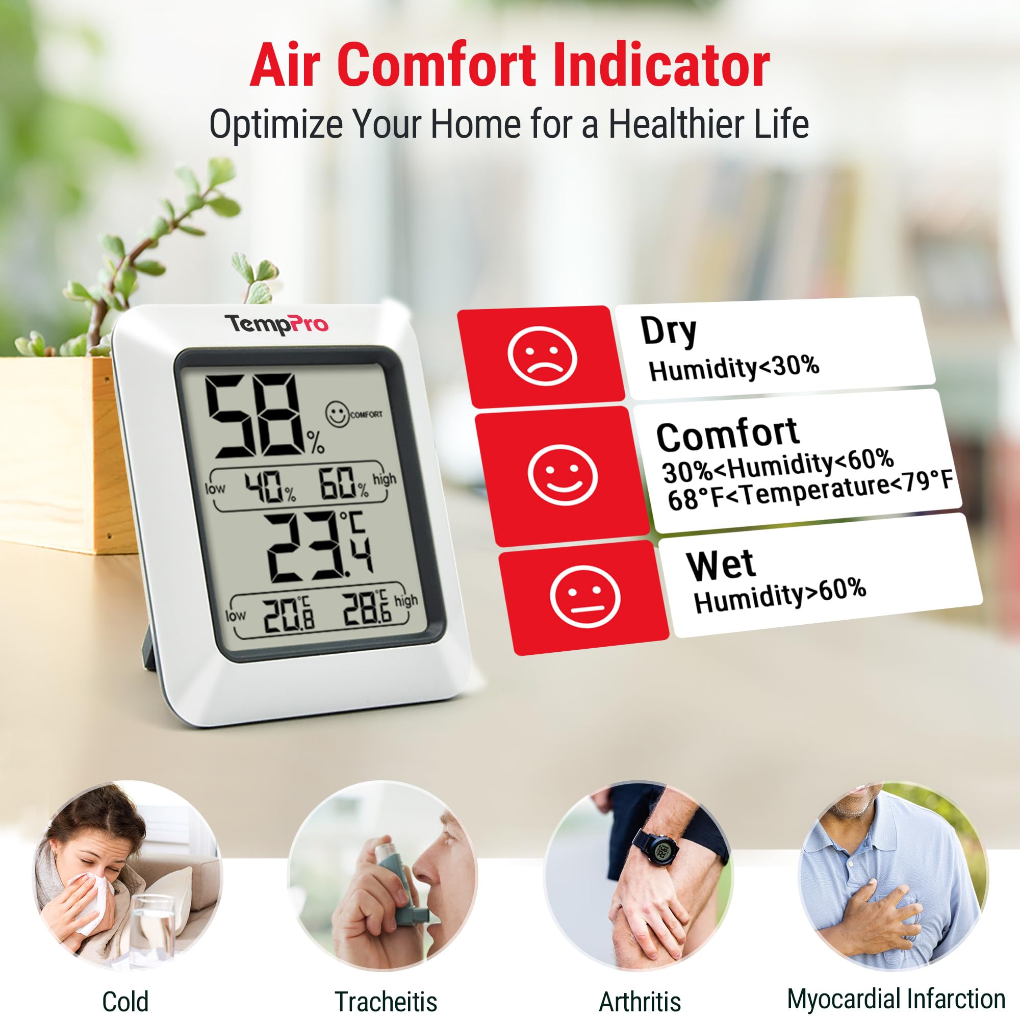 TempPro TP50 termoigrometro digitale Classico 1 pezzo ±1°C