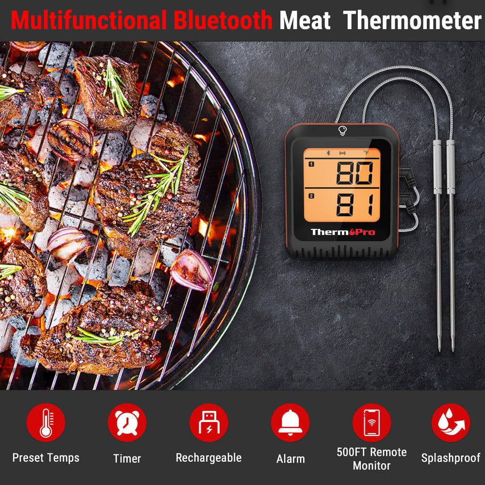 ThermoPro Bluetooth termometro carne wireless grill LCD