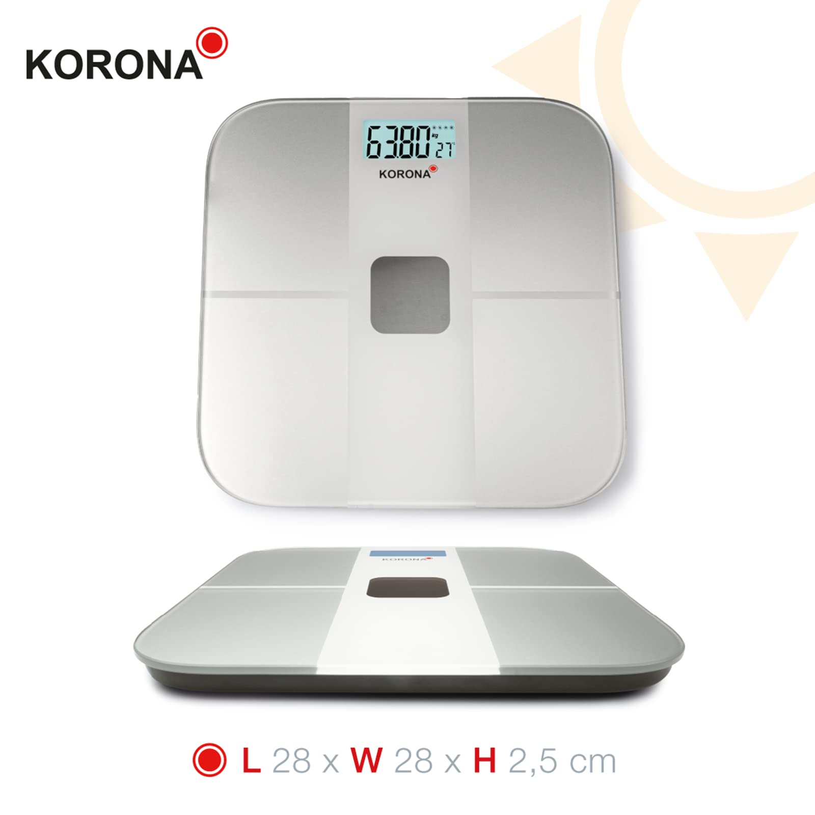 Korona Alina 73165 Bilancia Pesapersone Solare 180 kg