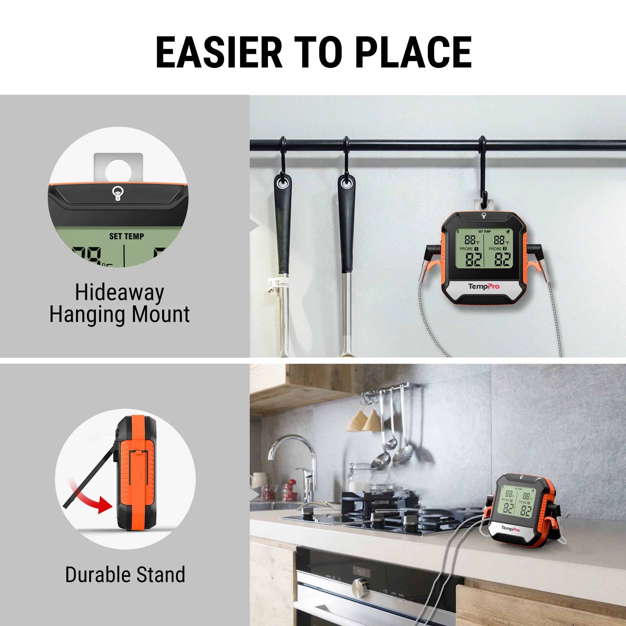 TempPro TempSync Elite TP904 Termometro Carne Wireless 2 Sonde