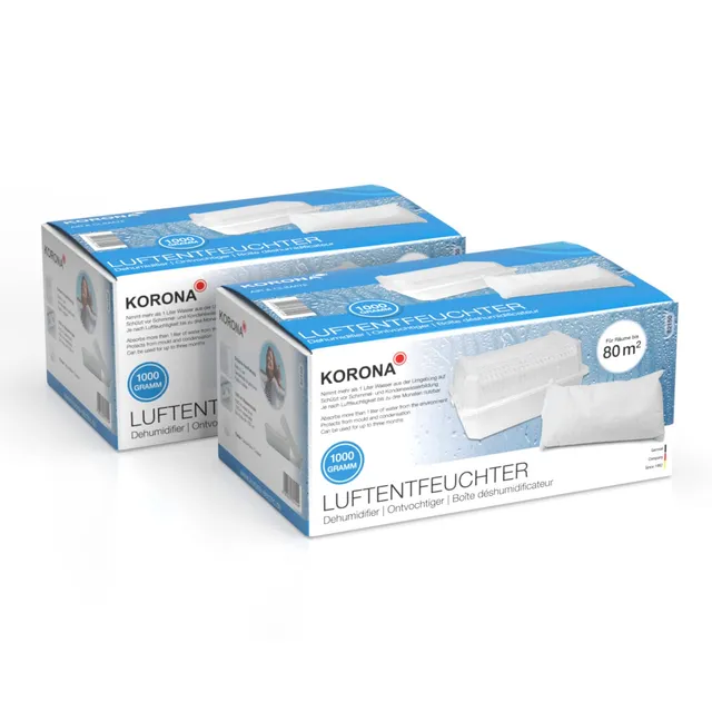 Korona 82160 deumidificatore casa 2 pezzi granuli 1 kg