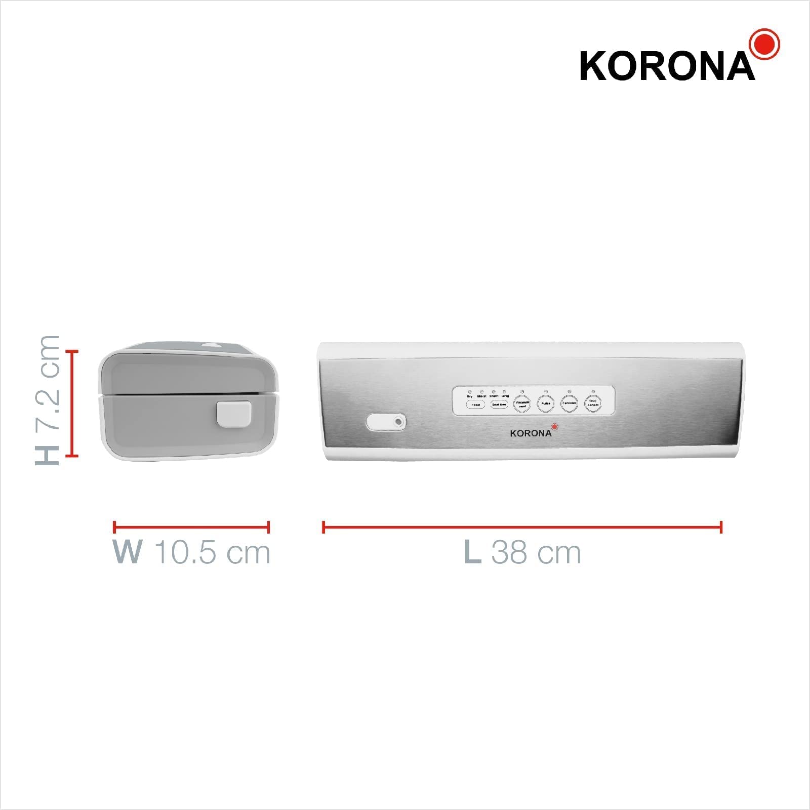 Korona 28000 4 in 1 macchina sottovuoto bianco 28 cm