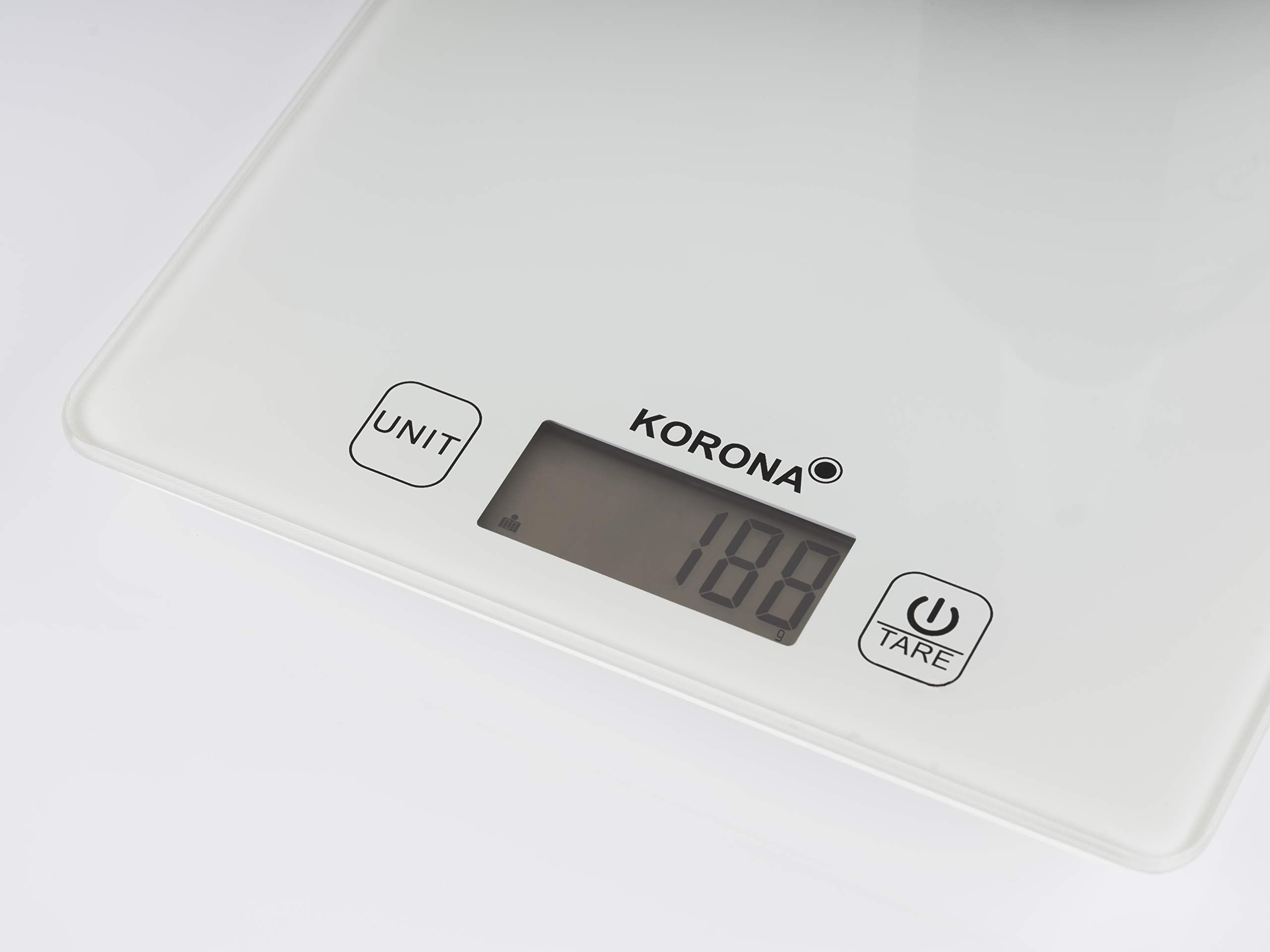 Korona Esther 70245 bilancia cucina 5 kg bianca vetro
