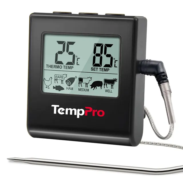 ThermoPro TP16B Termometro Carne Forno Nero 1 Sonda