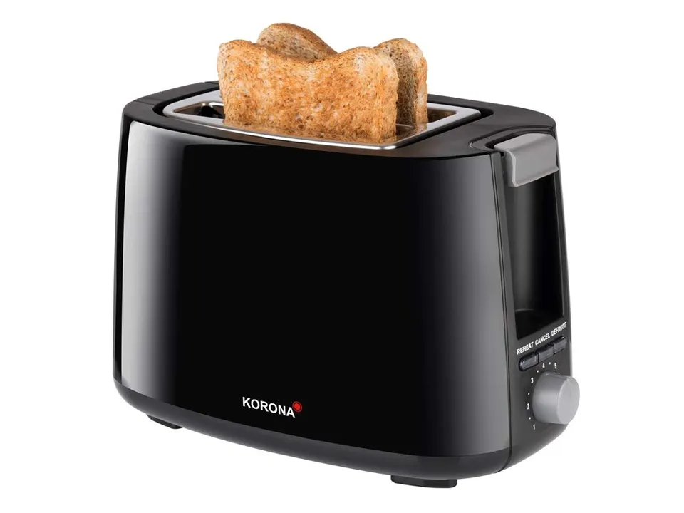Korona 21130 Tostapane 2 Fette Nero 750 W Scongelamento
