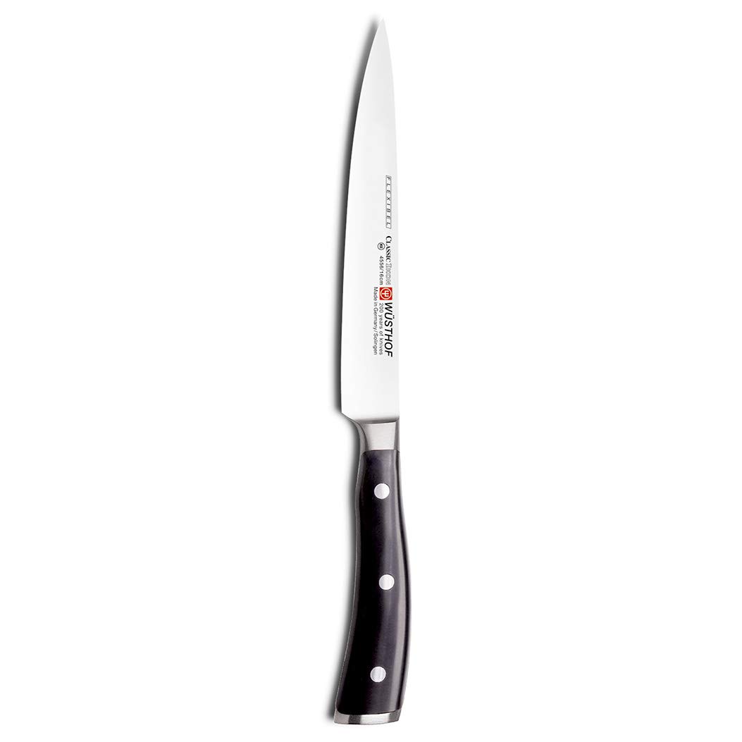 Wüsthof Classic Ikon coltello filetto 18 cm nero flessibile