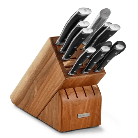 Wüsthof Classic Ikon Set coltelli 11 pezzi ceppo acacia