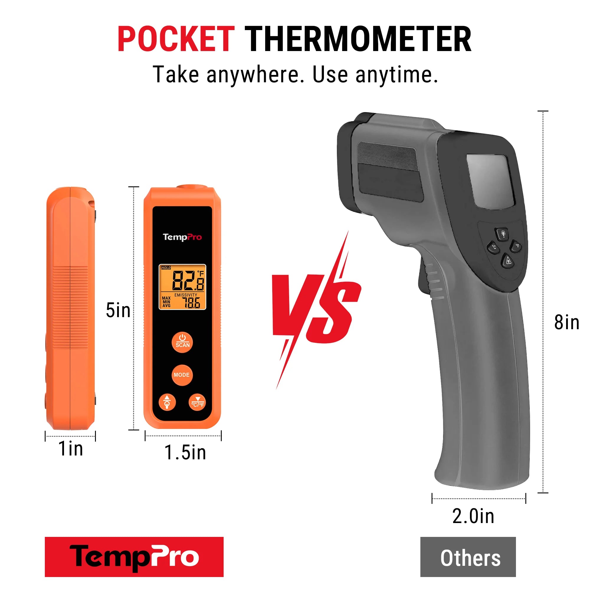 TempPro TempScan Core TP410 termometro infrarossi laser