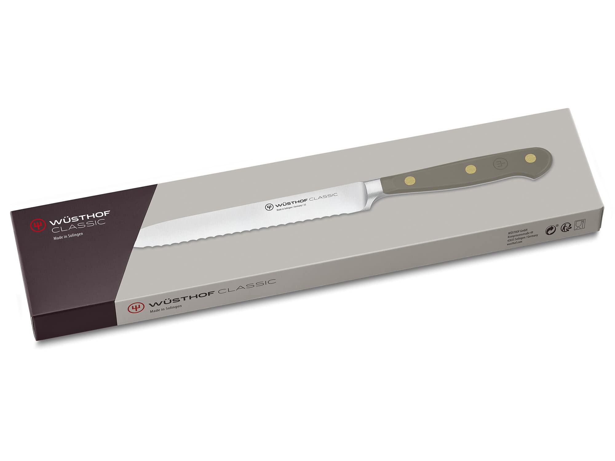 Wüsthof Classic coltello salame 14 cm Velvet Oyster