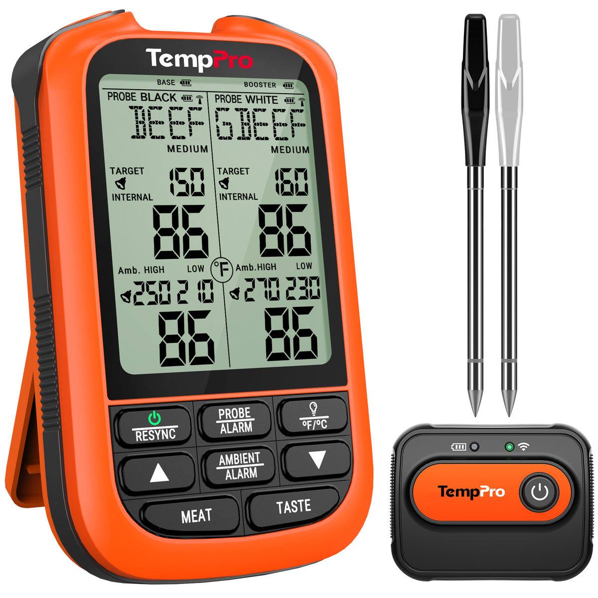 TempPro TempSpike XR TP863B termometro carne 2 sonde 2000 ft