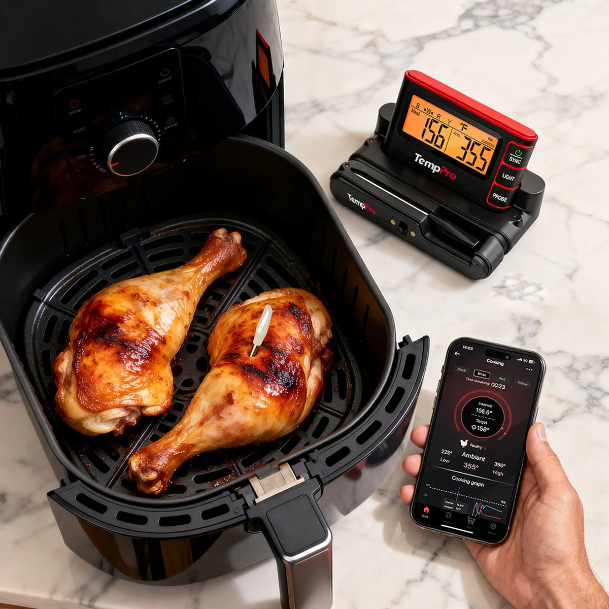 TempPro TempSpike Pro TP980 Termometro Carne Wireless 4 Sonde