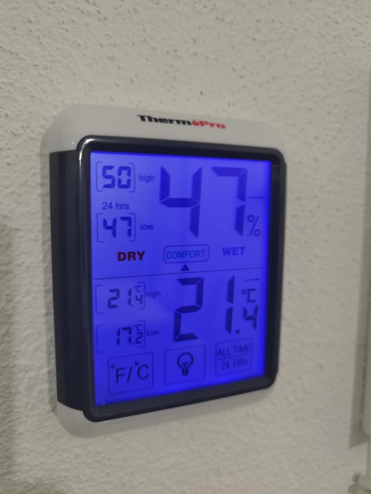 ThermoPro TP55 Termometro Igrometro Digitale 1pz Retroilluminato