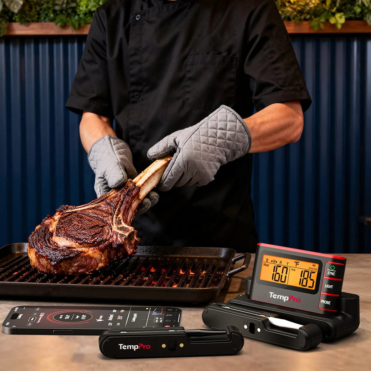 TempPro TempSpike Pro TP980 Termometro Carne Wireless 4 Sonde