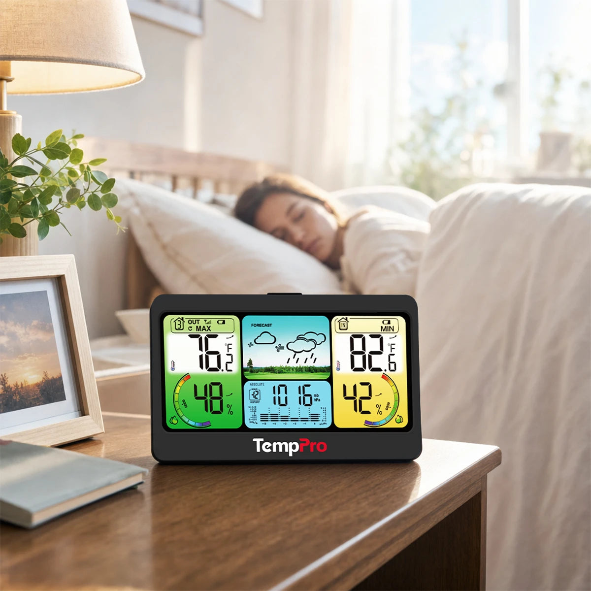 TempPro TempAir Plus TP280B stazione meteo wireless 7"