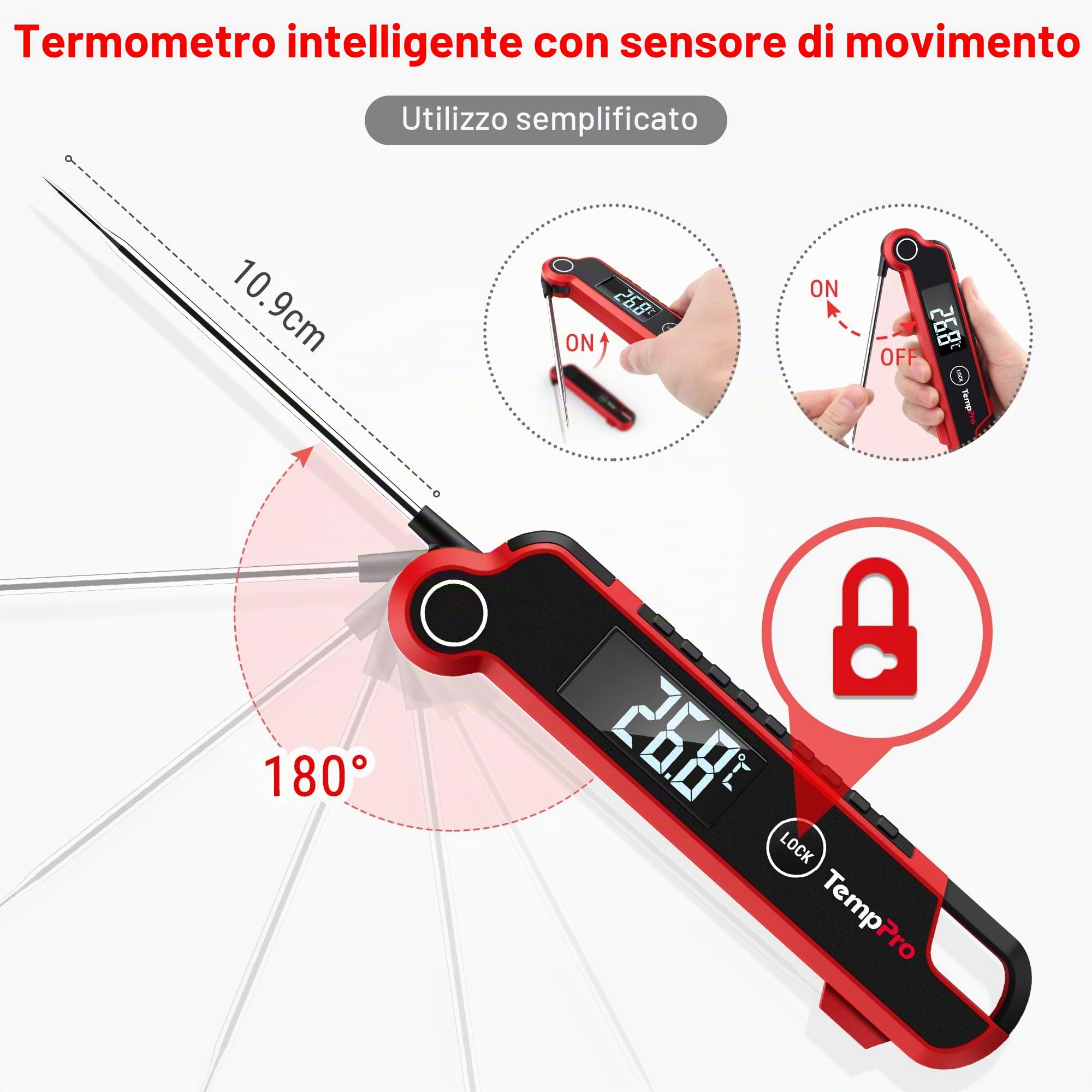 ThermoPro TP620 termometro carne istantaneo 1 secondo IP65