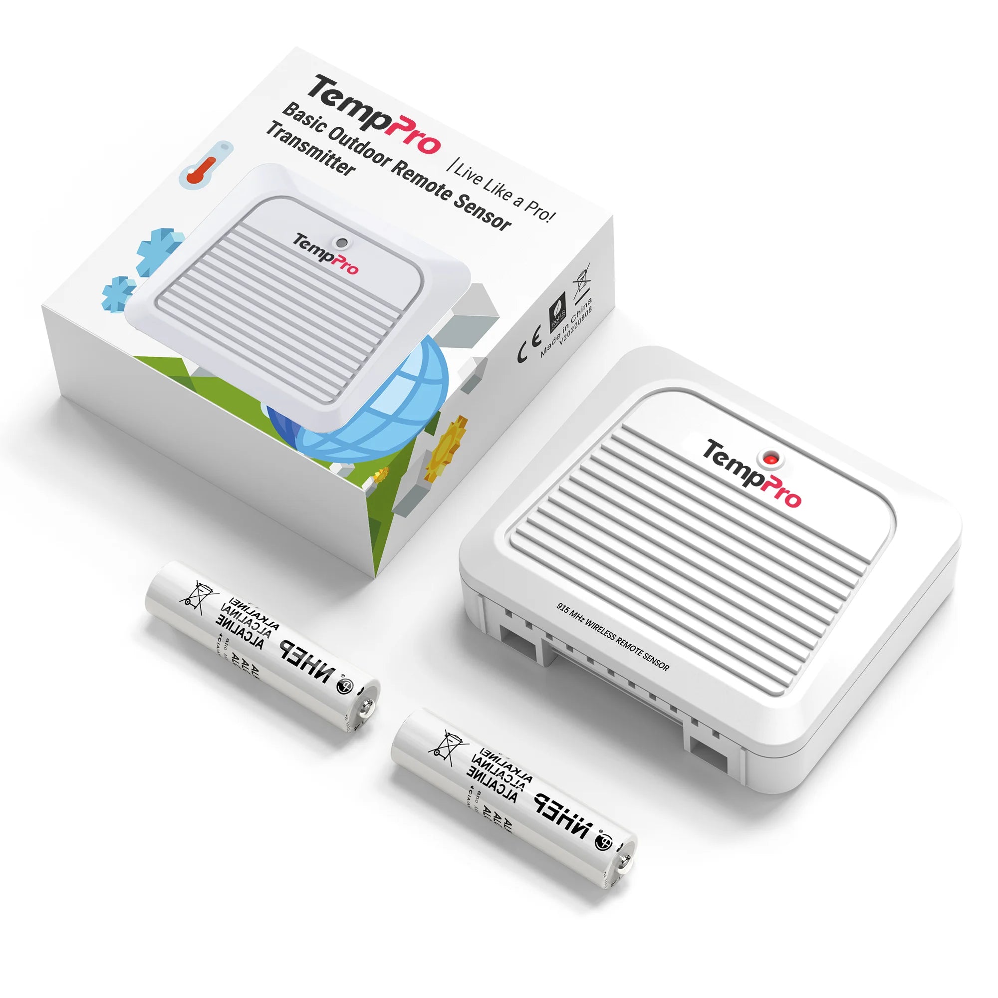 TempPro TX-7B Sensore Esterno Wireless per TP260B TP280B 915MHz