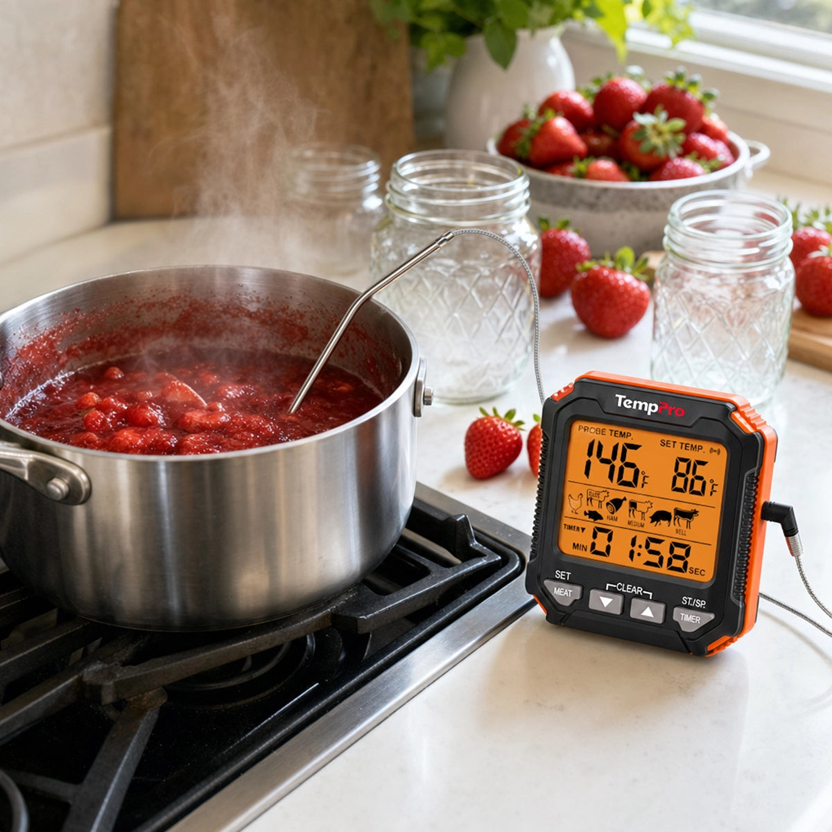 TempPro TP716 Termometro Carne Forno con Sonda e Timer