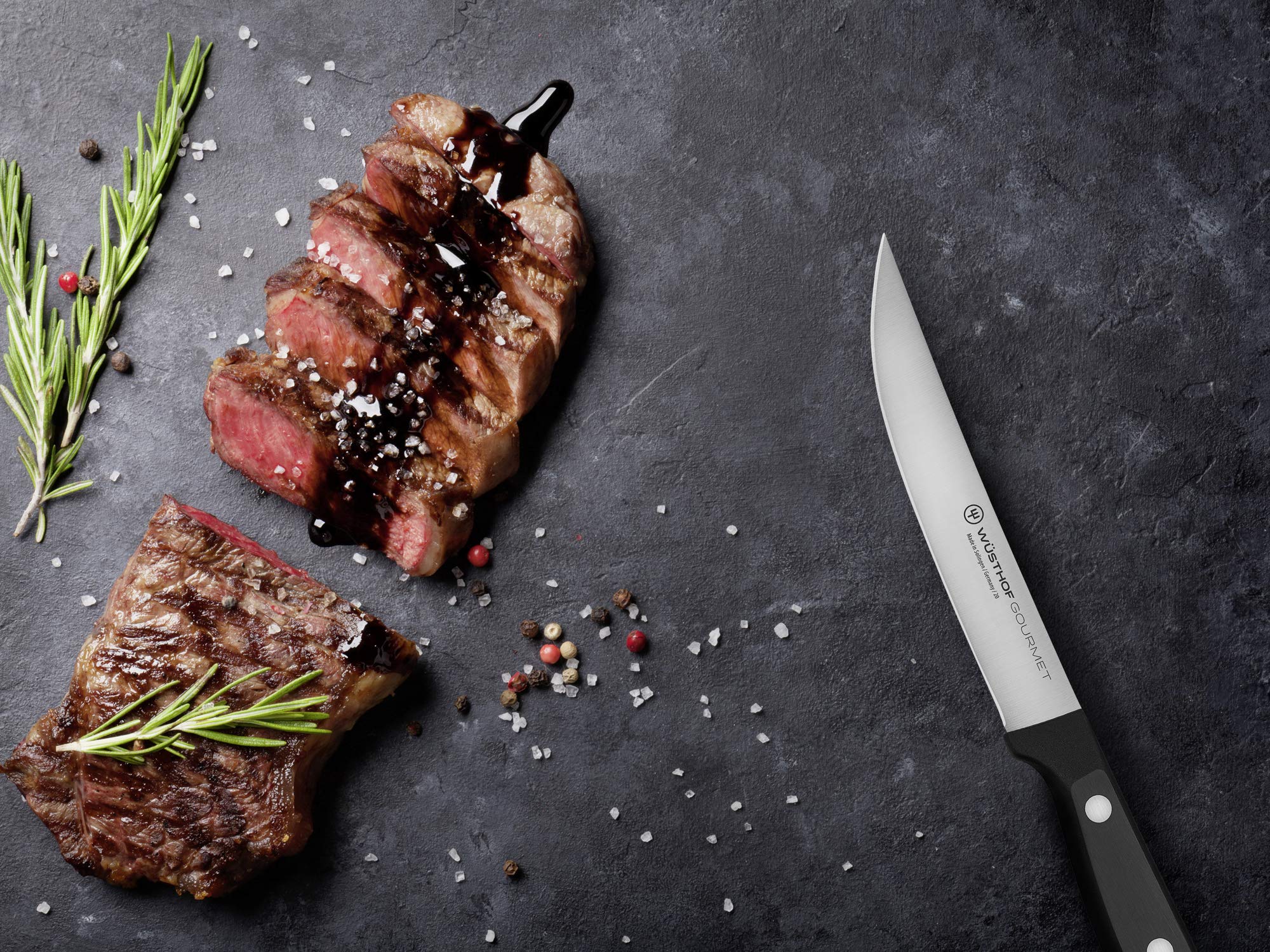 Wüsthof Gourmet Set 4 coltelli bistecca carne neri