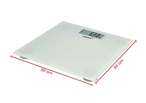 Korona Mira 74750 bilancia pesapersone vetro bianca 180 kg
