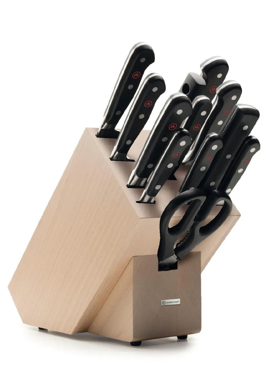 Wüsthof Classic Blocco Coltelli 12 Pezzi Ceppo Faggio Forgiati