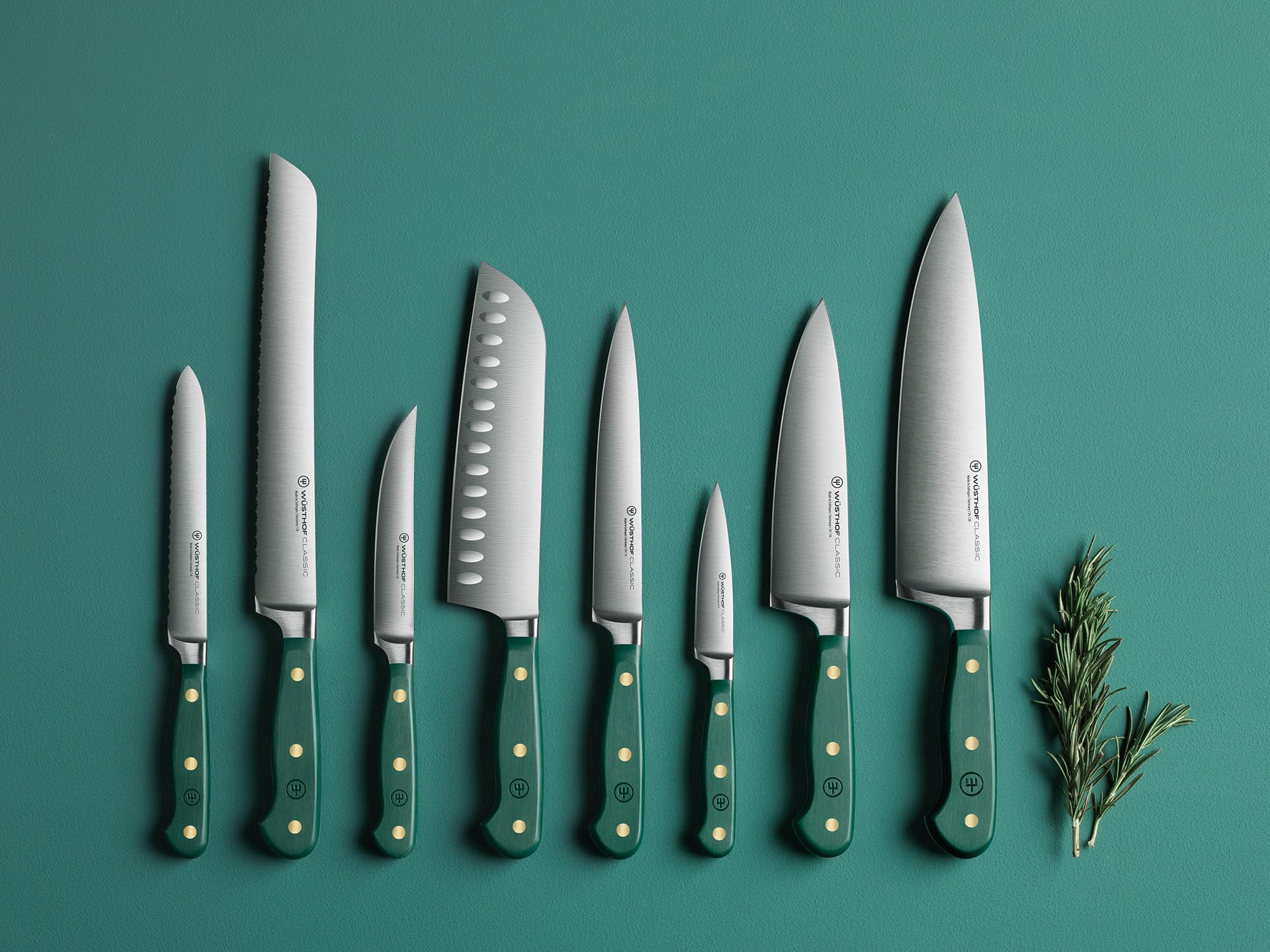 Wüsthof Classic blocco coltelli 7 pezzi verde Fresh Rosemary
