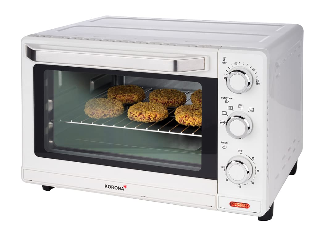 Korona 57158 forno pizza multifunzione 24 litri bianco con pietra