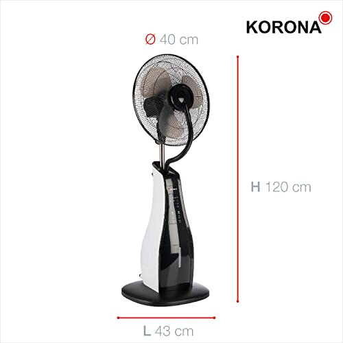 Korona 81102 ventilatore a piantana 40 cm con nebulizzatore 3,3 L