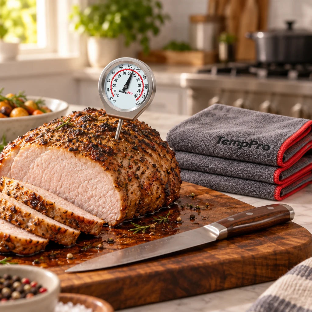 TempPro Smoke Sear Serve Kit termometro carne 4 pezzi + omaggi