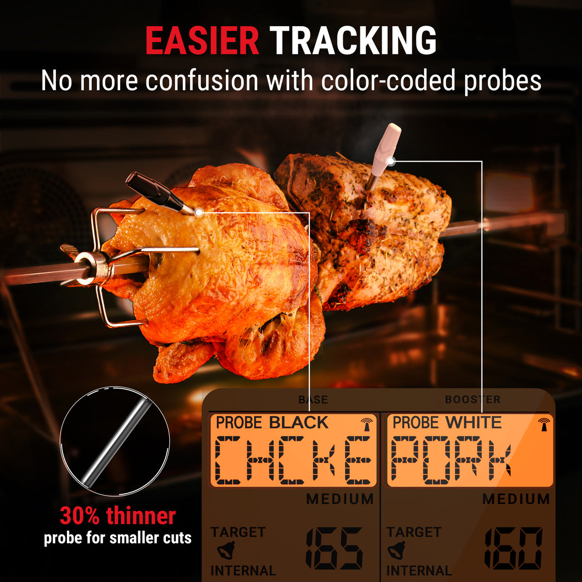 TempPro TempSpike XR TP862B termometro carne wireless 2 sonde
