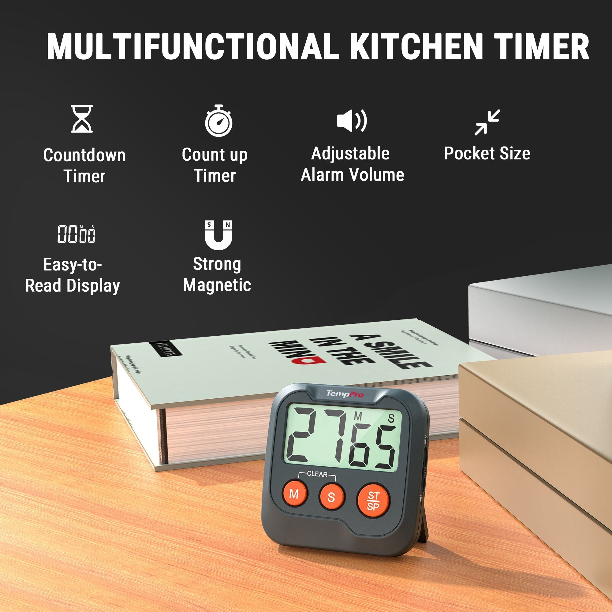 TempPro TM03W Timer Cucina Digitale 2 Pezzi