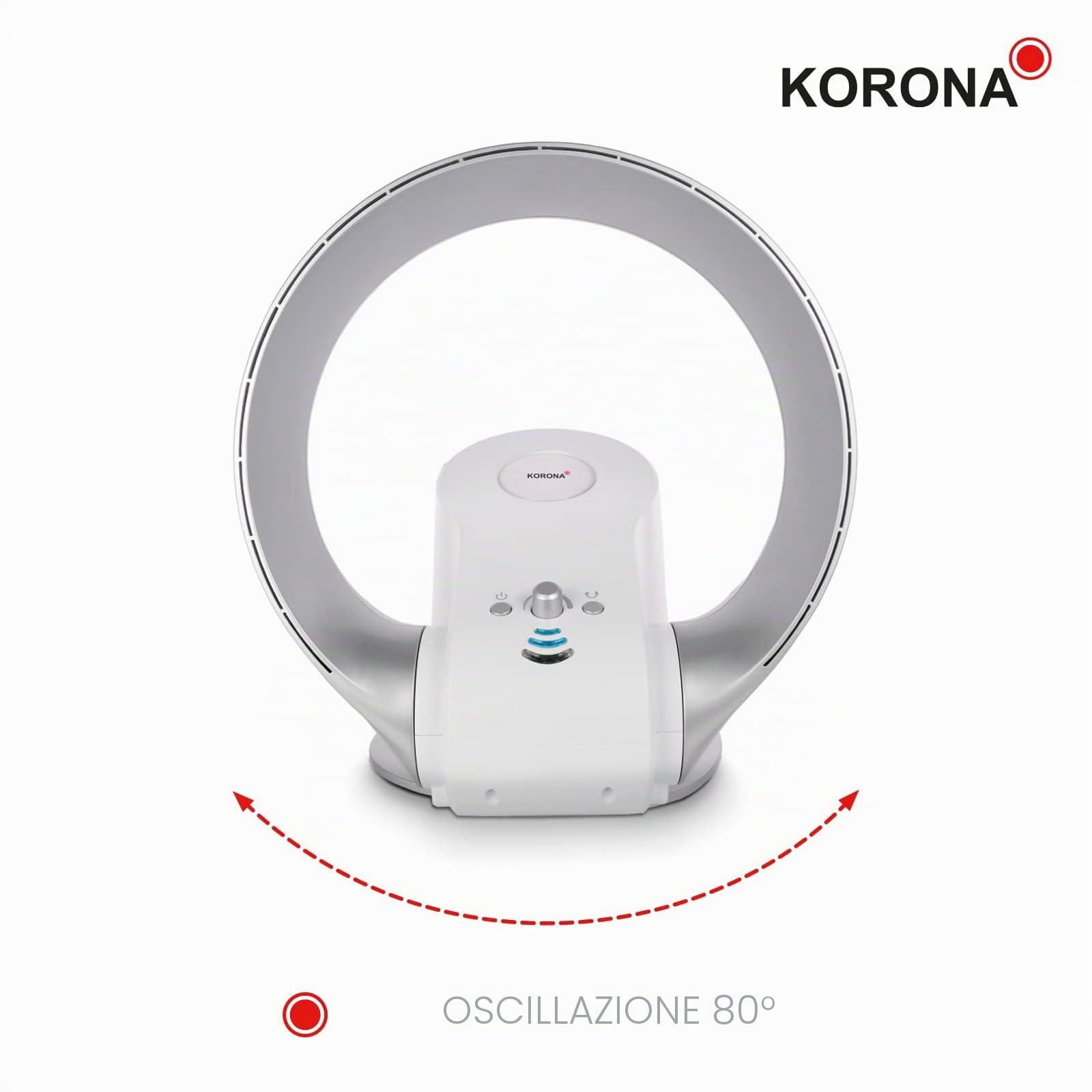 Korona 81008 Ventilatore Senza Pale Parete Tavolo 26W