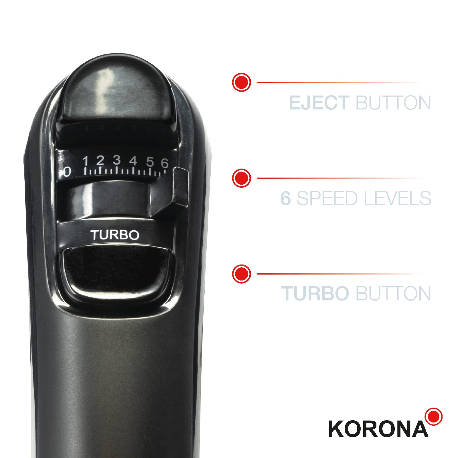 Korona 23012 sbattitore elettrico con box 6 velocità turbo