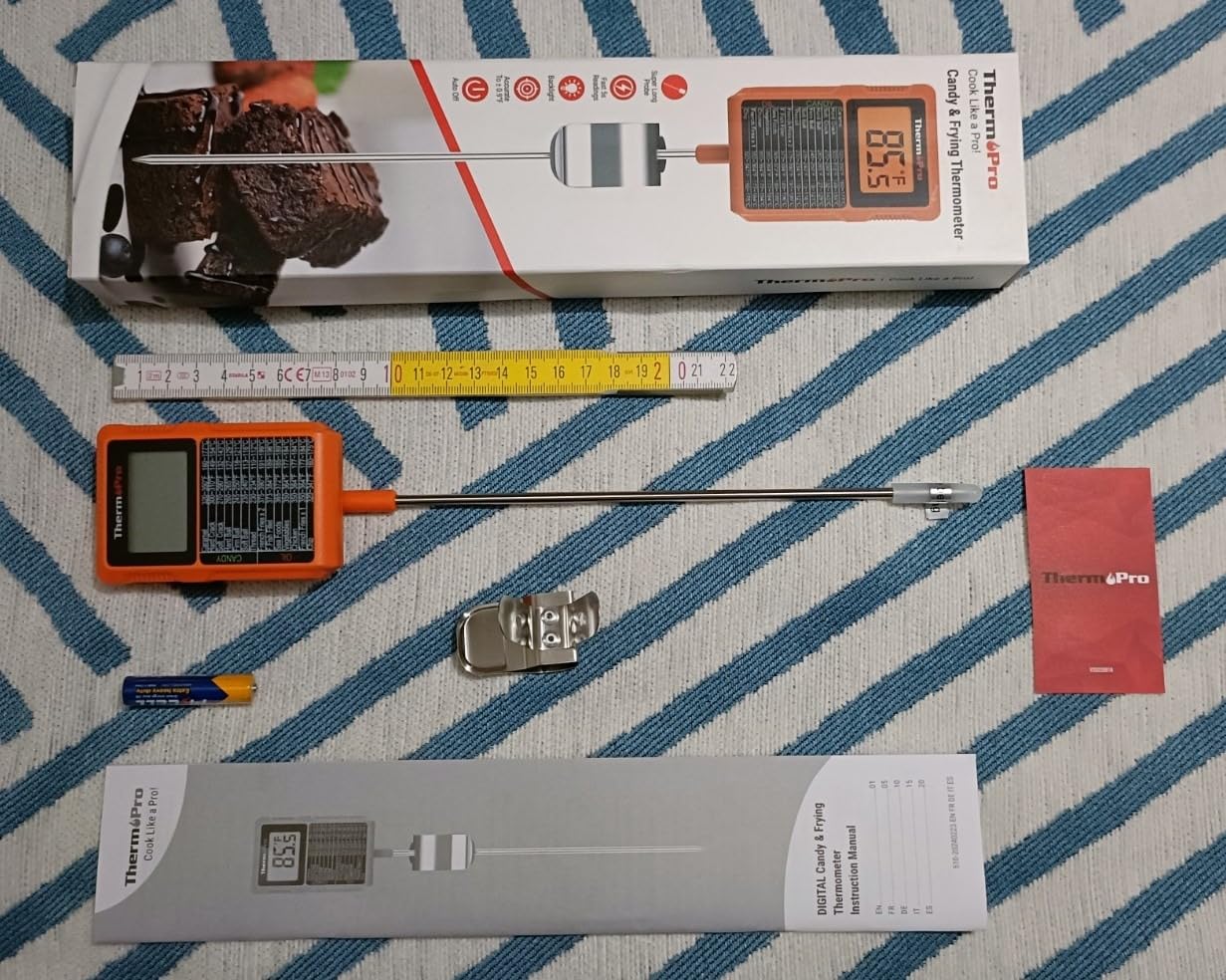 ThermoPro TP510 Termometro Cucina Sonda 20 cm Impermeabile
