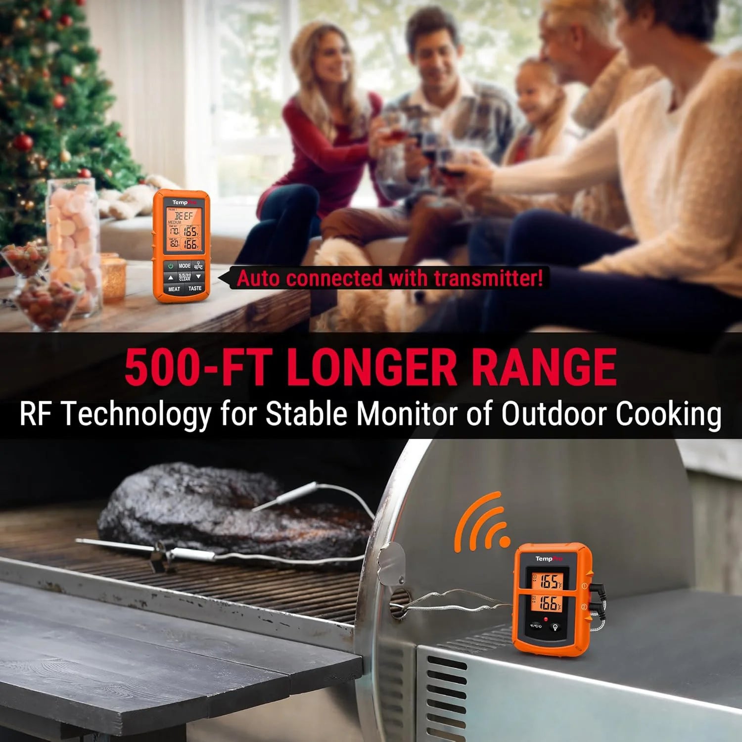 TempPro TP20B TP03H termometro carne wireless set