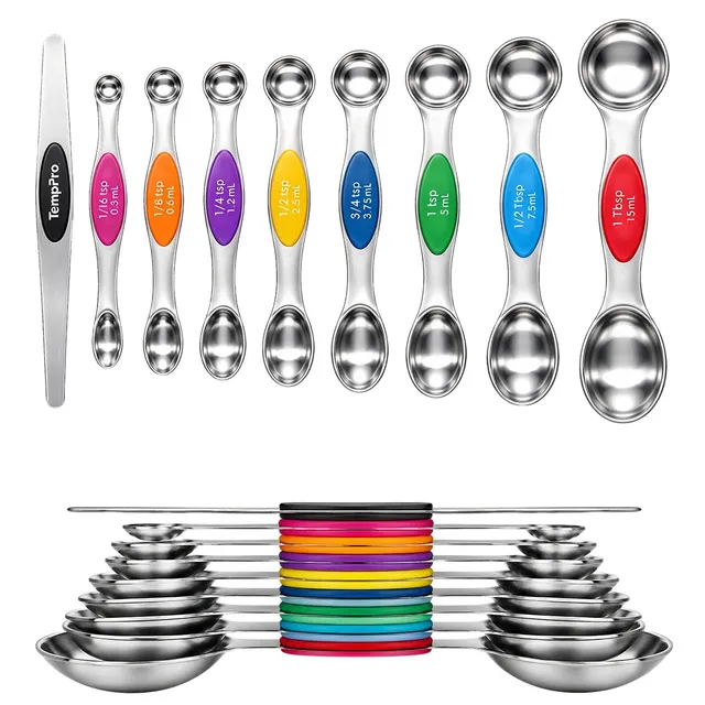 TempPro ATY13 misurini acciaio magnetici set 9 pezzi doppia punta