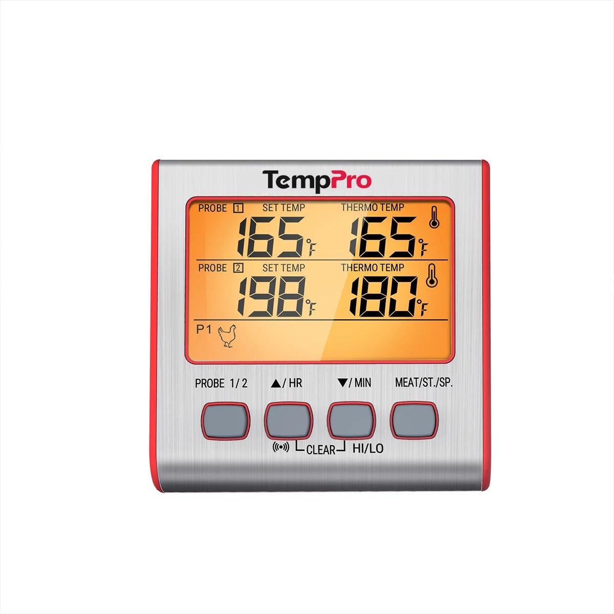 TempPro TP17W Termometro Carne Doppia Sonda Timer